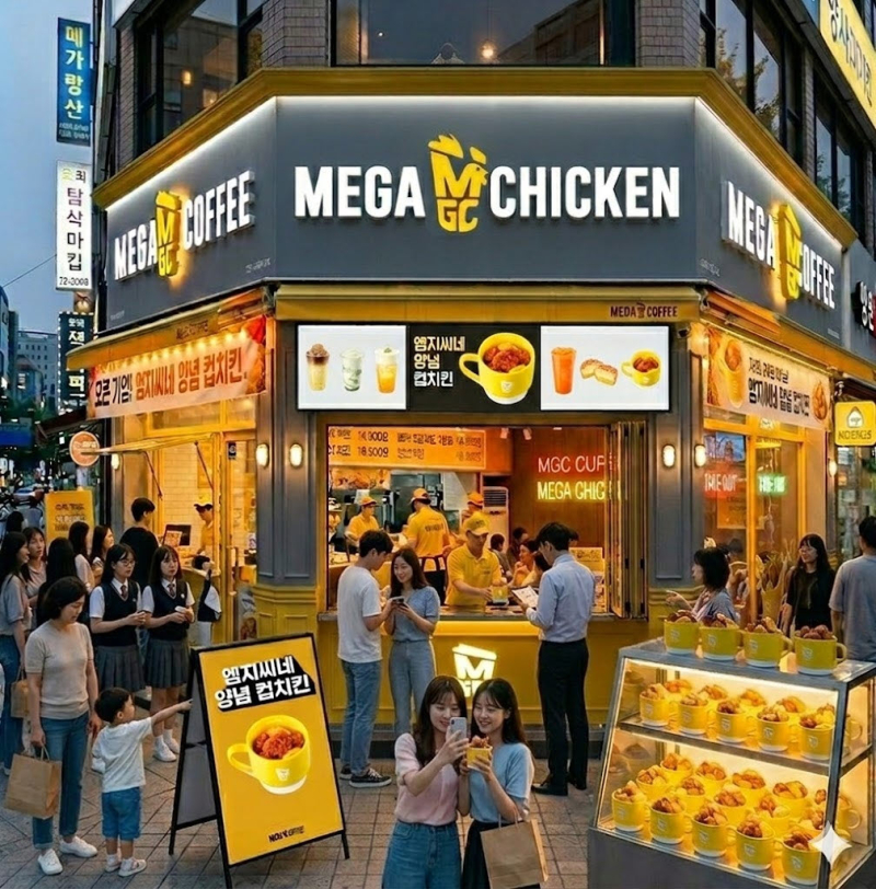 알바생들 어쩌나...메가커피, 치킨까지 판다 - 뉴스 썸네일 이미지