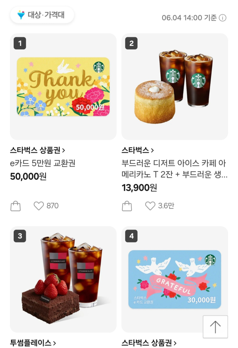 탈벅 이제 끝났나...스타벅스, 카톡 선물하기 1위 올라 - 뉴스 썸네일 이미지